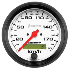 Autometer Phantom 3-3/8in 190 KM/H Speedometer Electric Program w/ LCD Odometer picture