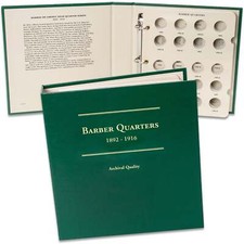 1892-1916 Barber Quarter Album Coin Storage picture