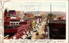 Washington WA Seattle Second Avenue South Aerial View Vintage 1907 picture