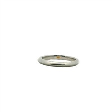 Vintage Platinum Knife-Edge Band Ring Sz 7 picture