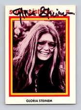 Gloria Steinem Authentic Autographed Signed 1979 Supersisters RC Rookie Card picture