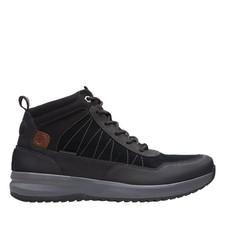 Clarks Wellman Top AP 26168235 Mens Black Leather Casual Dress Boots 10 picture