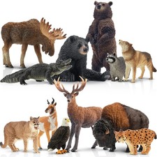 Toymany  North American Forest Animal Figurine  Collectible Handpainted Toy Set picture