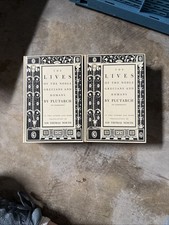 1941 Plutarch's Lives Vol. 1 & 2 Translation Sir Thomas North Good picture