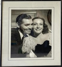 George Hurrell  Photo Clark Gable Joan Crawford 18x15 MGM Estate Stamped Verso picture