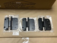 PICK QTY Ashland V400 NH Vertical Adjustable Guide & Set 4x4 Door Hinge - BLACK picture