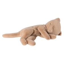 Maileg Sleeping Kitten Plush, Small - Cream Peach picture
