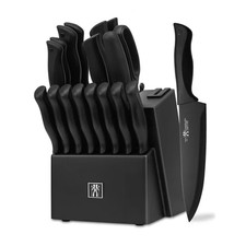 Hunter.Dual 19 Pc Kitchen Knife Set w/Block Self Sharpening Dishwasher Safe picture