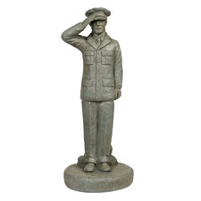 Class a Salute Soldier Concrete Garden Statue picture