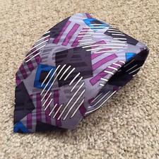 Bill Robin Son Necktie Multicolor Geometric 100% Silk Italy  picture