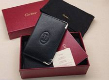 SALE Official Cartier Must de Cartier Black Calfskin 4CC Card Holder Wallet NIB picture