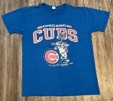 Vtg Artex MLB Warner Bros Chicago Cubs Bugs Bunny Shirt Sz Medium Single Stitch picture