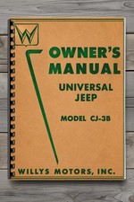 Vintage Willys Jeep CJ-3B Owner's Manual Universal Jeep 41 Pages picture