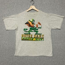 VTG Notre Dame Fighting Irish Salam Sportswear T-shirt L (Fit M) USA Made 90s picture