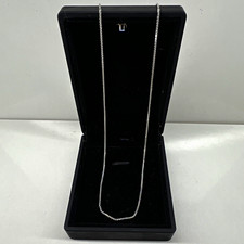 14k White Gold Wheat Link Necklace 2.3g picture