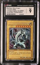 2005 Yu-Gi-Oh Blue-Eyes White Dragon FL1-EN001 Secret Rare Promo CGC 9 picture