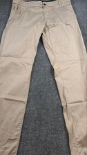 Birddogs Pants Mens 36x34 Beige Stretch Chino Golf Casual Performance Wear picture