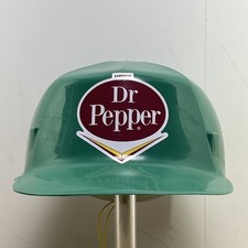 Vintage 1966 Dr Pepper Ed Bullard Co MK2 Hard Boiled Bump Cap Green Made In USA picture