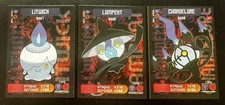 LITWICH X LAMPENT X  CHANDELURE POKEMON CCG POKEDEX EDITION CARD EVOLUTION picture