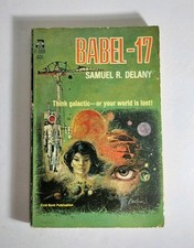 Babel-17 Samuel R Delany Ace F-388 1st Printing 1966 PBO Vintage Sci-Fi Paperbac picture
