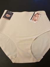 NEW Danskin Crème Color Hi-Waist Shaping Briefs / Large/ $48 picture