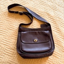 Vintage Coach Taft Bag Mahogany Crossbody 9980 RARE Great condition W/ Hangtags picture