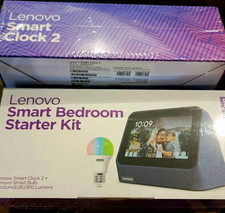 Lenovo Smart Bedroom Starter Kit Smart Clock 2 + Smart Bulb E26 WiFi BT picture
