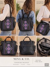 Nena and co Convertible Backpack womanhood print picture