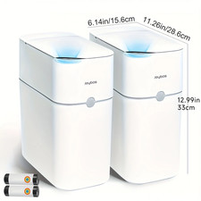 Joybos Bathroom Trash Can With Toilet Brush,White Trash Bin Suitable For Toilets picture
