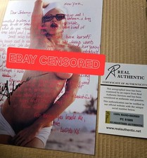MADONNA  ORIGINAL AUTOGRAPH  WITH COA, CENSORED ON HERE, 8.5X12