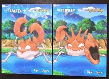 KRABBY X KINGLER LOT - POKEMON ULTRA ELEMENTOS CRACKED HOLO picture