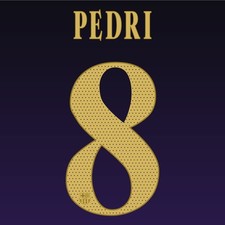 PEDRI #8 Barcelona 2026-2027 Away Nameset Heat Transfer Football Patch picture