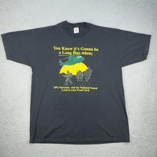 Vintage DPS Narcotics National Guard Shirt Mens XL Black Helicopter Graphic 90s picture