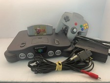 Nintendo 64 (N64) Console + Ocarina of Time + OEM Coords/Controller Cleaned Test picture