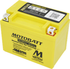 MotoBatt MBTX4U 4.7Ah AAGM Powersports Battery replaces YTX4L YTX4LBS YT4LBS picture