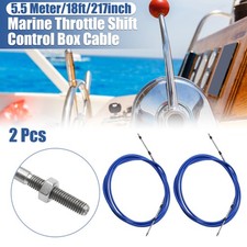 2pcs 18ft 5.5 Meter 217inch Marine Throttle Shift Remote Control Box Cable picture