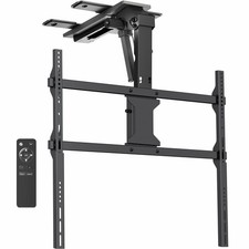 VIVO Black Electric Flip Down Ceiling TV Mount for 37 to 86 inch Screens picture