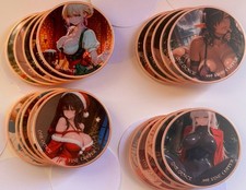 Tube 20-1 oz Copper Round 20 Different Designs Sexy Baddie Anime 20 Pieces picture