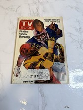TV GUIDE 1982 January 23-29 Super Bowl Natalie Woods  vintage magazine picture