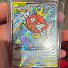 Pokemon Magikarp & Wailord GX Alt Full Art 161/181 Team Up Ultra Rare Holo picture