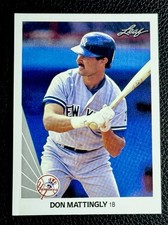 ‼️STELLAR VINTAGE‼️1990 Leaf Don Mattingly #69 New York Yankees ICON MLB picture
