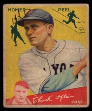 1934 Goudey Big League Chewing Gum - R320 Homer Peel #88 (RC)(MK) picture