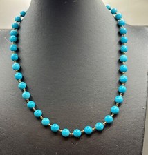 Wonderful Nishapur natural blue turquoise stone unique turquoise beads necklace picture