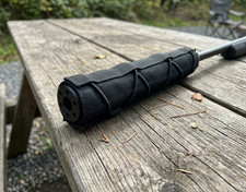 STEALTH ALLOY 9 Muzzle Brake for 1/2x28 GBB With Black Heat Cover picture