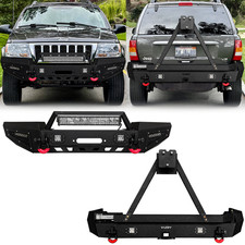 Vijay For 1999-2004 Jeep Grand Cherokee WJ Front/Rear Bumper With Tire Carrier picture