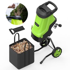Steelite 15-Amp Electric Wood Chipper Shredder with 12-Gallon Collection Bag picture