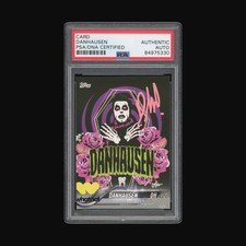 Danhausen Signed Trading Card PSA Authentic, On Card Auto, You Are Cursed picture