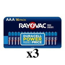 (48 pack) Rayovac High Energy AAA Batteries 48 Count Exp 12/2033 Brand New picture