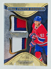 2025-2026 UD Black Diamond Exquisite Ivan Demidov Dual Swatch Rookies Patch /25 picture