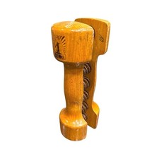 Vintage BERG Wooden 7-Spring Resistance Exerciser Hand Grip Muscle Trainer Rare picture